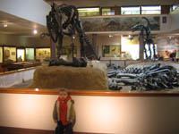 Bradley at the CEU Prehistoric Museum