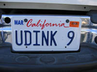 Udink License Plate